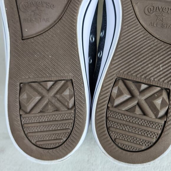 Converse All Star Mid Top Grey Canvas Lace Up Skate Shoes Size Mens 8 Women 10 - Picture 9 of 15